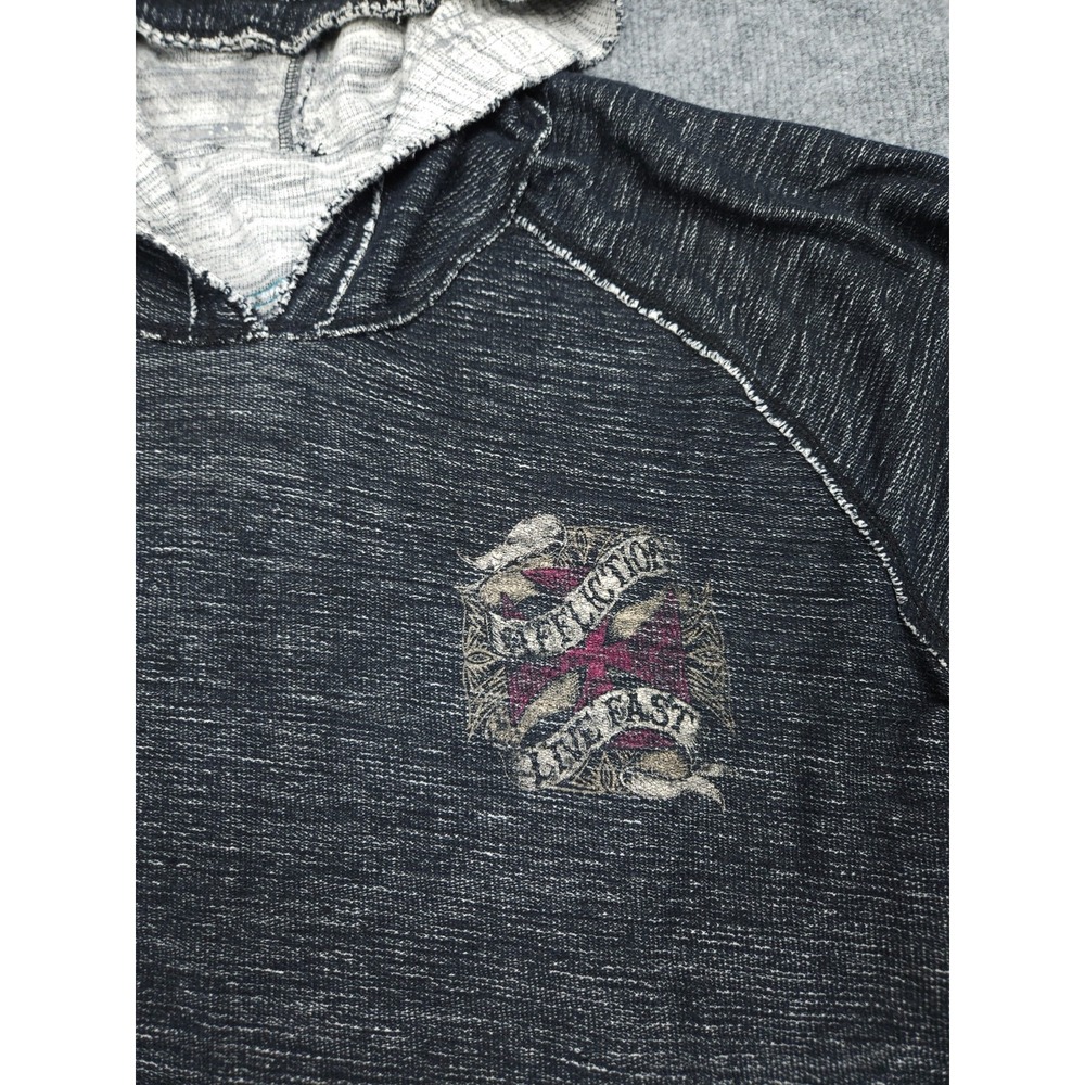Freedom Tribe Reversible Sweatshirt Men's XXL Gray Graphic Motor Club Y2K - Picture 10 of 16